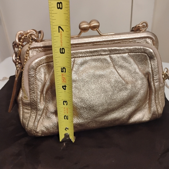 Coach Parker Kisslock Chain Women's Bag in Rose Gold New Display - Picture 4 of 16